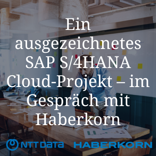 Ein ausgezeichnetes SAP S4HANA Cloud-Projekt – im Gespräch mit Haberkorn (4)