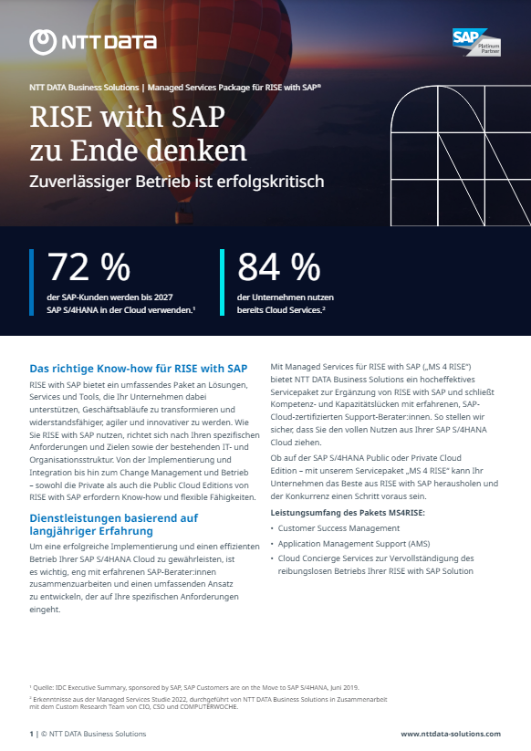 Factsheet Managed Services for RISE