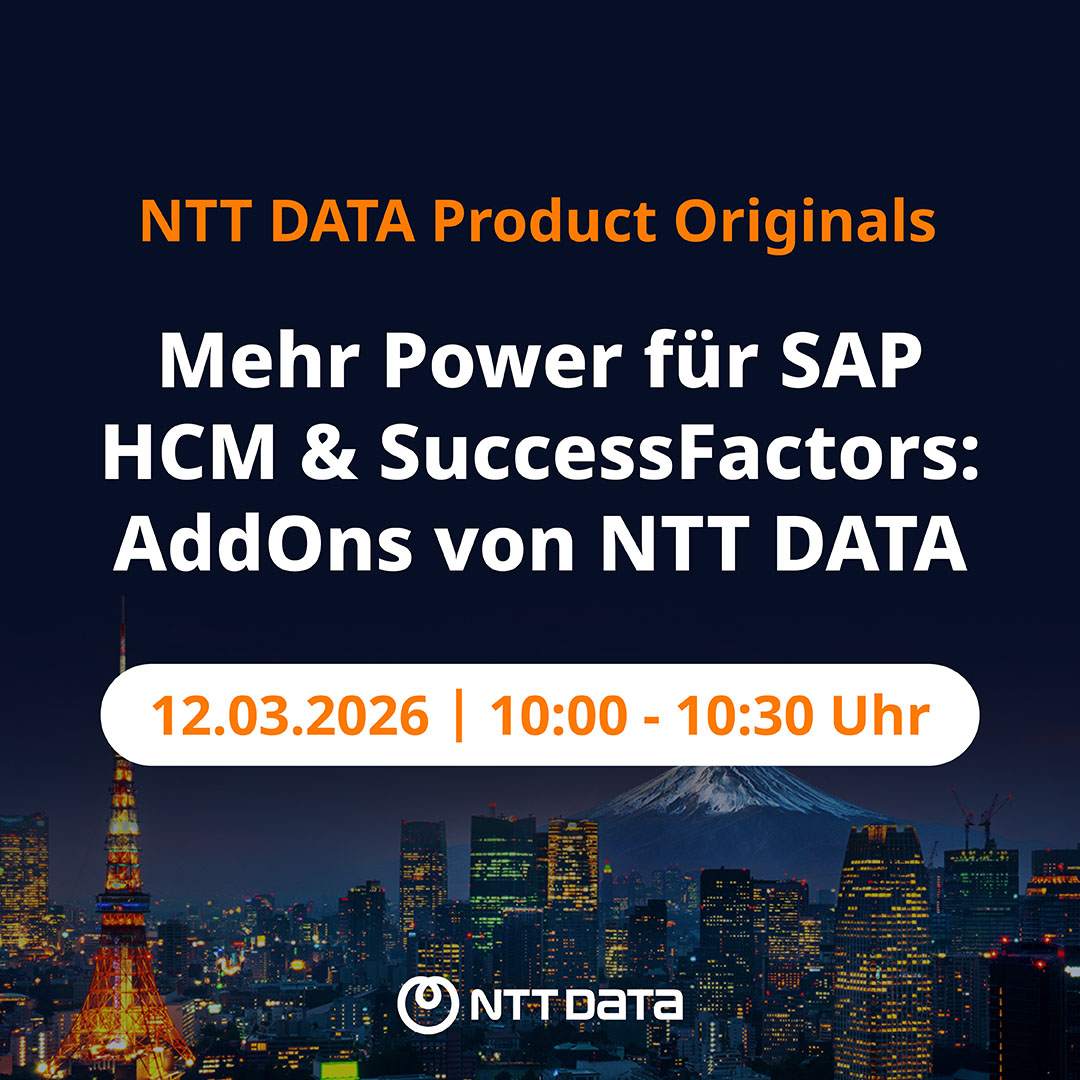 Im Expert Talk: SAP HCM & SuccessFactors AddOns by NTT DATA